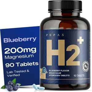 Molecular Hydrogen Water Tablets with Magnesium – 108 PPM Fast-Dissolving H2 Tablets for Drinking Water – Antioxidant Energy & Brain Support – 90 Count