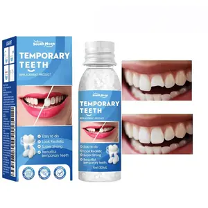 Moldable Dental Gel DenturesTemporary Fillings Cavities and Teeth FillingsTemporary Tooth Filling Denture Kit Oral false tooth fake mouldable denture broken teeth replacement denture kit filling denture