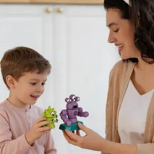 Multiple designs, detachable magnetic alien monster DIY building set, Halloween-themed children’s magnetic monster block toy made from safe, non-toxic plastic with no sharp edges, educational role-play toy—an excellent holiday gift for kids’ birthdays