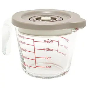 Curtis Stone 500ml Glass Measuring Cup with Lid Curtis Stone 500ml Glass Measuring Cup with Lid