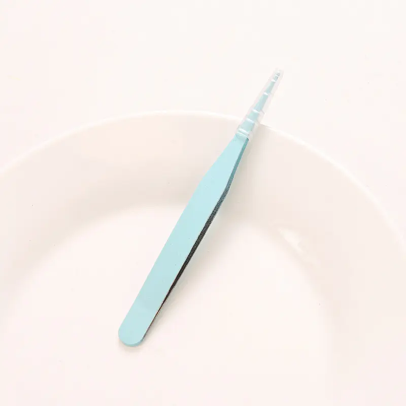 stainless steel precision tweezers, color scrapbook tweezers, straight and elbow tweezers, pink/blue/purple/white/black