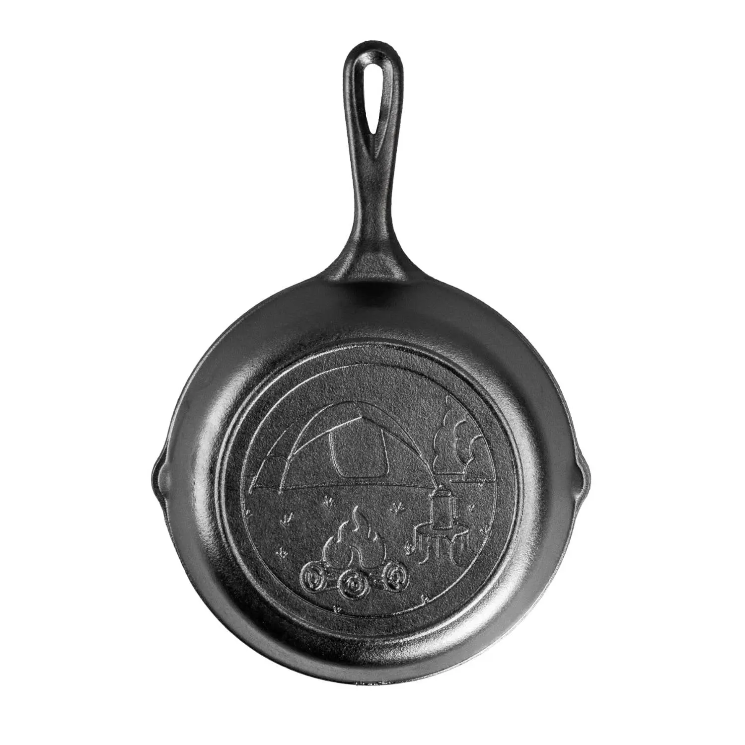 Lodge 8 in. Premium Black Cast Iron Skillet - Stylish Wanderlust Cookware Pans (Model 6025824)