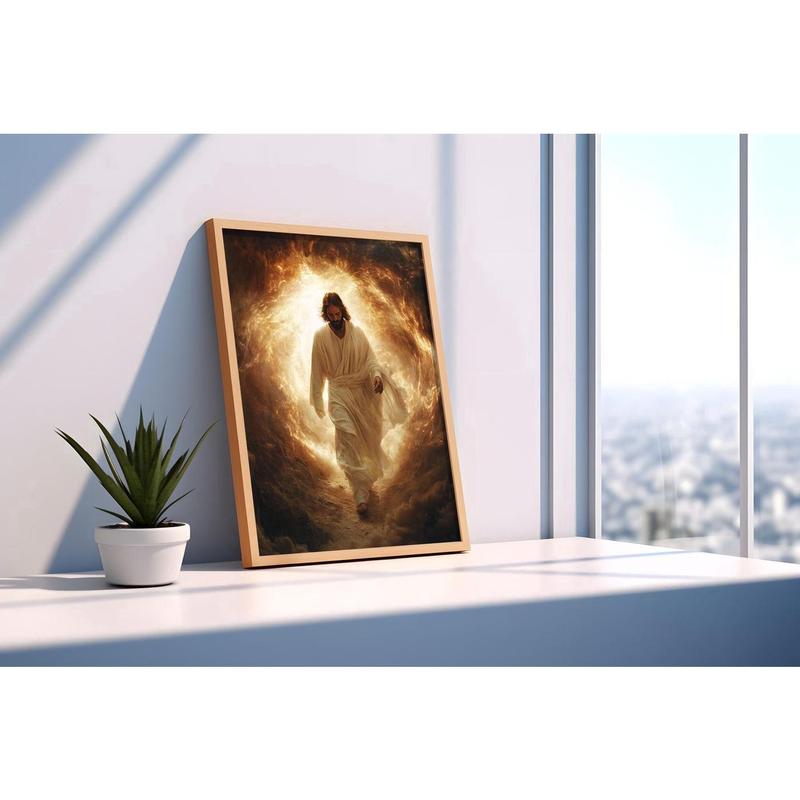 Jesus Canvas Wall Art | Christian Decor | Jesus Modern Canvas Print | Jesus Canvas Art Print | Jesus Poster, Jesus Frame Canvas | Jesus Art
