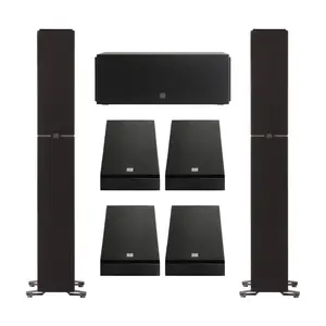 Definitive Technology Dymension 7 Channel Surround Sound System - Bundle with (2) DM60 Towers, (1) DM10 Center Channel, and (4) DM95 Rear Speakers Audio Compact