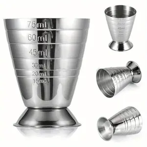 1pc  Wine Measuring Utensils, Measuring Glasses, Measuring Glasses with Graduations - Perfect for Measuring Cocktails & Mixed Drinks Drink Measuring Cup Ounce Cup Measuring Spoon Steel