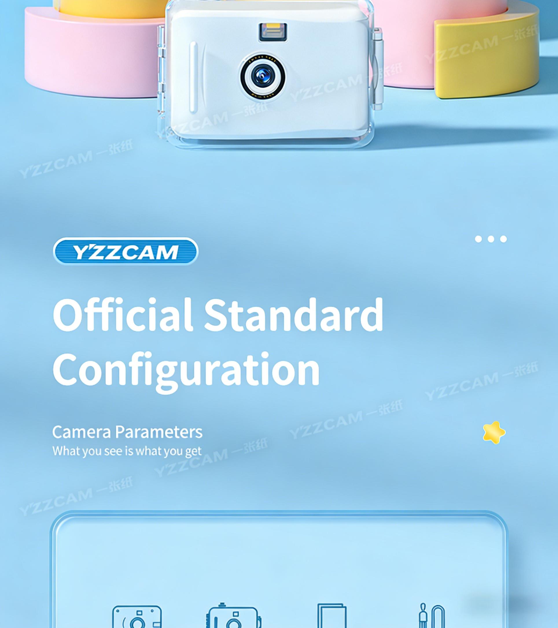 Film Camera: Point-and-Shoot Mini Retro Film Camera, Waterproof, Non-Instant, Creative Gift for Students and Instagram