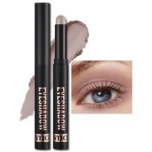 Waterproof Cream Eyeshadow Stick, Matte Nude Eye Shadow Sticks, Longwear Blendable High Pigmented, Neutral Eye Shadow Sticks Matte for Older Eyes, Smokey Eyeshadow Pencil Crayon, 19 Light Taupe