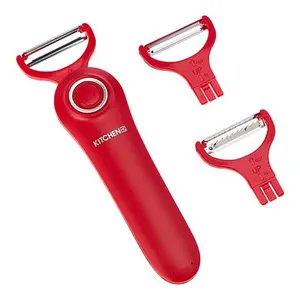 KitchenHQ Electric Peeler Set with 3 Blades