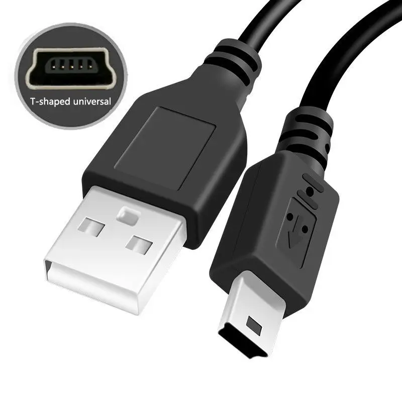 Mini USB Type-C Charging Cable Charger Cable with Compatibility for Cellphone, Hard Drives, Mp3/mp4 Digital Cameras, Dvrs, GPS Navigation Systems, Car Radios