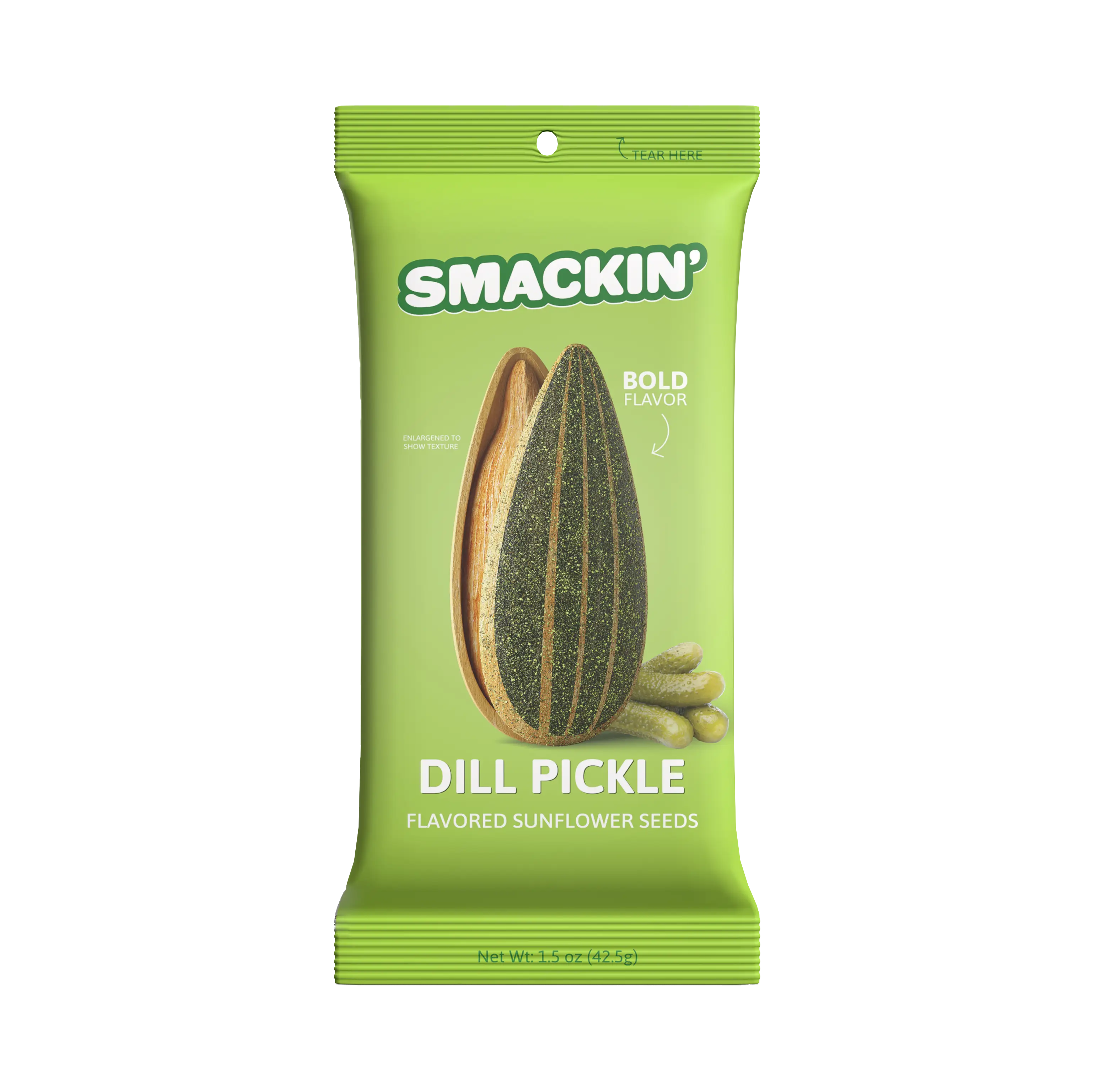 SMACKIN' Sunflower Seed Dill Pickle 6 Pack - 1.5 oz bags