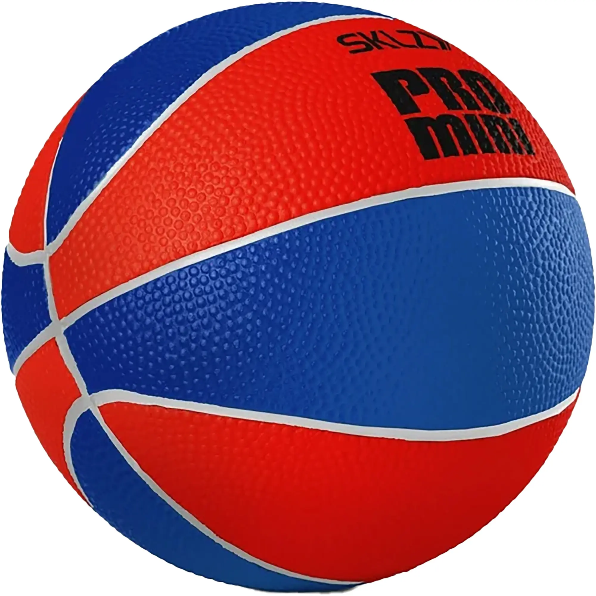 SKLZ Pro Mini Hoop Ball, 5-Inch Kids Mini Basketball, Durable Replacement Ball with Realistic Bounce for Indoor/Outdoor Use, Red and Blue, Kids' Fit