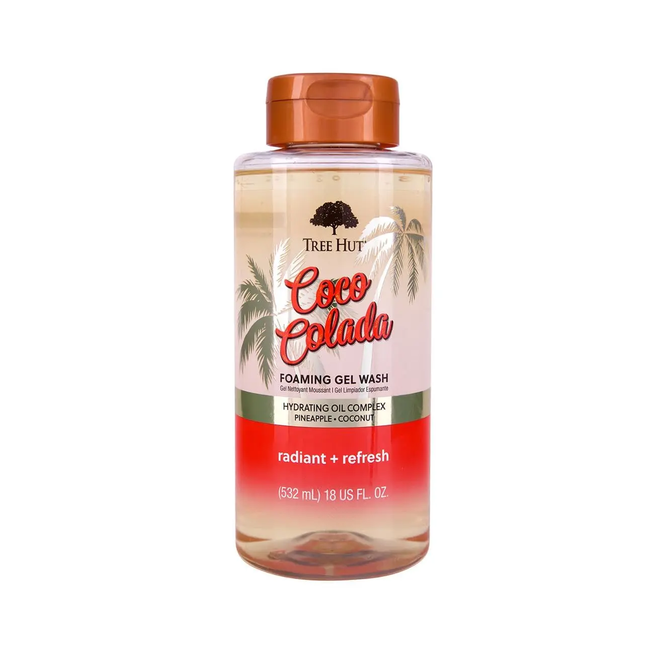 Tree Hut Coco Colada Foaming Body Wash, 18 Fl Oz | Nourishing & Moisturizing Shower Gel w/ Shea Butter & Essential Oils, Soft & Smooth Skin, Gentle Cleanser For All Skin Types