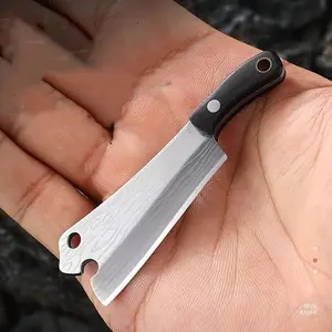 Mini Straight Knife Keychain, Sharp Micro Pocket Knife, Stainless Steel Blade, Outdoor Portable Tool, Compact Size, Ideal for Unboxing and Opening Packages