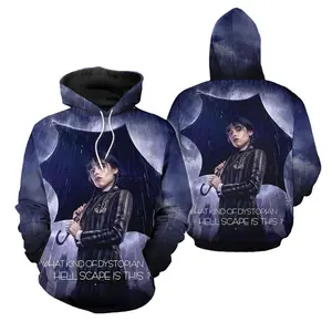 Wednesday Addams Hoodie Wednesday Addams All Over Print