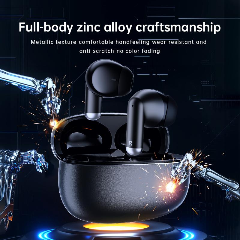 EarBarz K50 Nova Wireless Bluetooth 5.3 Earbuds with 13mm Dynamic Driver 30H Playtime Zinc Alloy Case Touch Control Christmas Sale