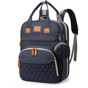 BosiBozi Baby Diaper Bag Backpack, Waterproof & Multi-Functional Baby Bag for Moms Dads, Travel Diaper Bag with Insulated Pockets & Pacifier Case