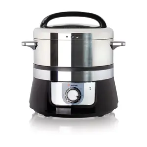 Euro Cuisine Stainless Steel Electric Food Steamer Euro Cuisine Stainless Steel Electric Food Steamer