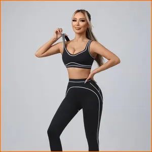 Odyssey Women's Summer Yoga 2 Piece Set Glute-Enhancing Leggings & Sports Tank Top 5 Color Options Breathable Comfortable