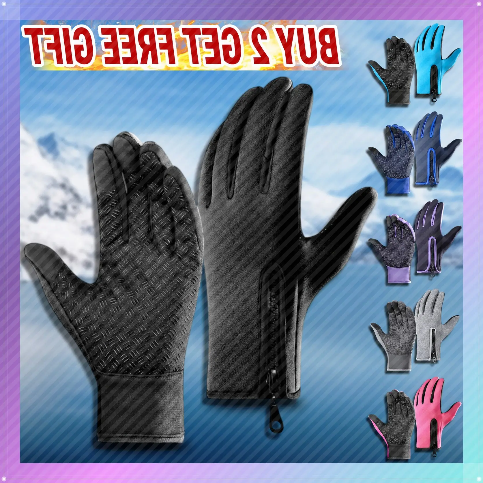 Cold Weather Touchscreen Gloves for Men Women, Anti-Slip Winter Gloves for Cycling, Driving, Walking, Daily Outdoor Use