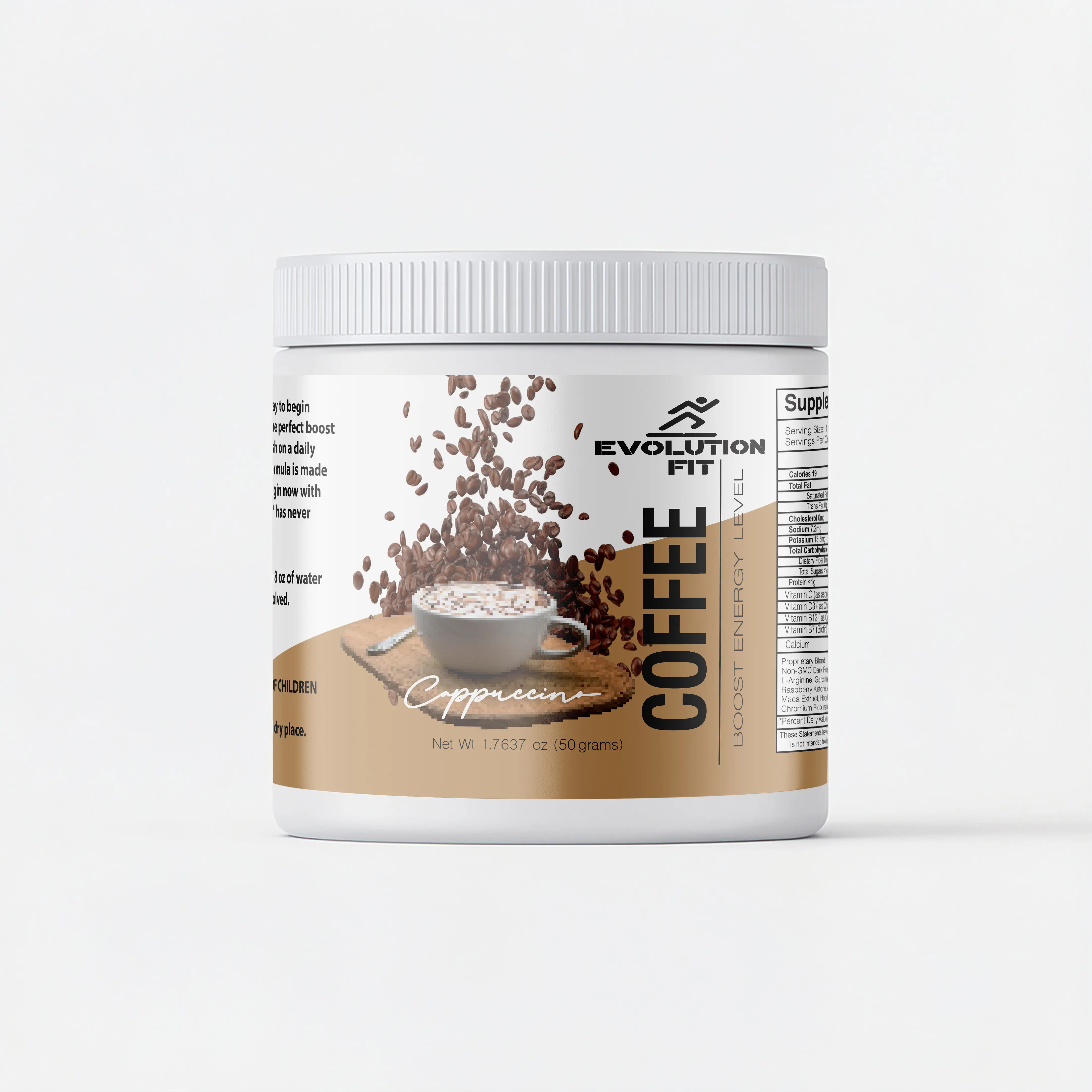MINI Cappuccino Coffee By EvolutionFIT With L-Carnitine