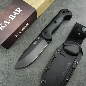 New High Hardness Bk2 Fixed Blade Knife, 8cr13mov Blade, Nylon Fiber Handle, Portable Edc Camping Outdoor Survival Tool Gift, Survival Gear