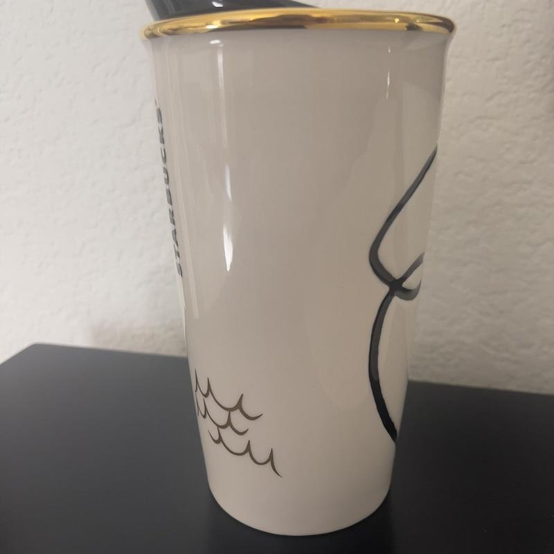 Starbucks 2015 Anniversary Crown Siren Ceramic Double Wall Traveller Tumbler