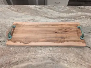 Ambrosia Maple Live Edge Serving Tray (#703)