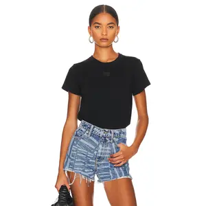 Alexander Wang Shrunken Tee in Black Alexander Wang Shrunken Tee in Black