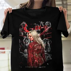 Charlotte Flair Black T-Shirt – WWE Queen Women’s Wrestling Graphic Tee, Unisex Fanwear Gift