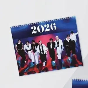 2026 SKZ Kpop Wall Calendar, Office Decor, SKZ Merch, Kpop Merchandise, 12 Month Calendar, Gift for Kpop Fans, Matte Glossy Finish