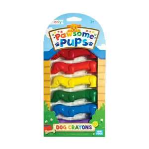 Pawsome Pups Dog Crayons - Set of 6