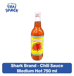 Shark Brand Chili Sauce Medium Hot 750 ml - Perfect for Spicy Dishes & Versatile Cooking Flavor Sambal Jalapeno