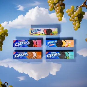 OREO Oreo Sandwich Cookie - Mint Chocolate, Strawberry Cream, Blueberry & Raspberry, Cinnamon Bun, White Peach 16.01oz - Refreshing & Cooling Snack