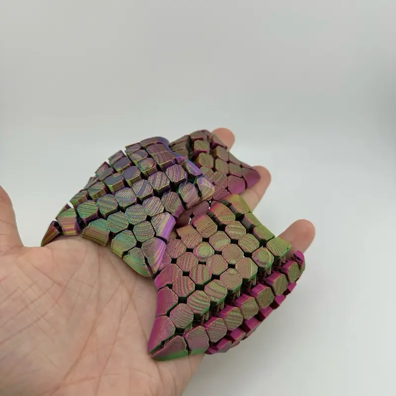 Mini Starfish Fidget Figurine - Pocket-Sized Sensory Relief for Focus & Relaxation - Colorful Hexagonal Design