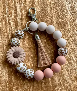Silicone Beaded Keychain