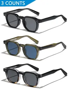 Unisex Vintage Trendy Tinted Lens Sunglasses, Retro Outdoor Sports Sunglasses, Fashionable Sunglasses for Men & Women for Traveling & Beach Party