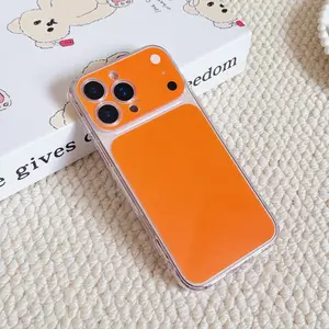 CteGlodrix Luxury Hard Shell Phone Case for iPhone 17, Air 13, 15, 14, 16, Pro Max, Lens Protection, Matte Silicone, Transparent Cover
