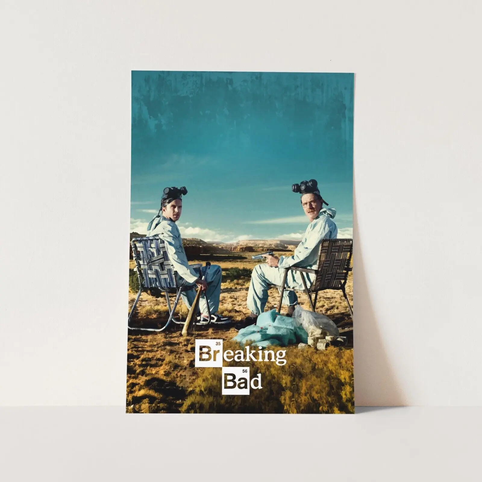 Breaking Bad Walter White & Jesse Pinkman Artistic Poster - Creative Design Print, Home Wall Decor, Living Room Pictures Wall Decor, Photo Gift for Room Decoration