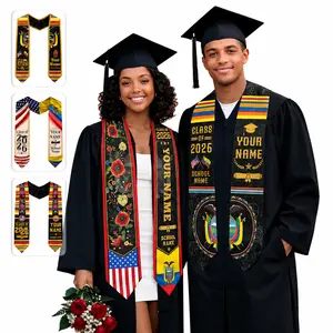 Personalized Ecuadorian American Graduation Sash 2026, Custom Ecuador Flag Graduation Stole, Ecuadorian Senior Sash, Class of 2026 Graduation Gift