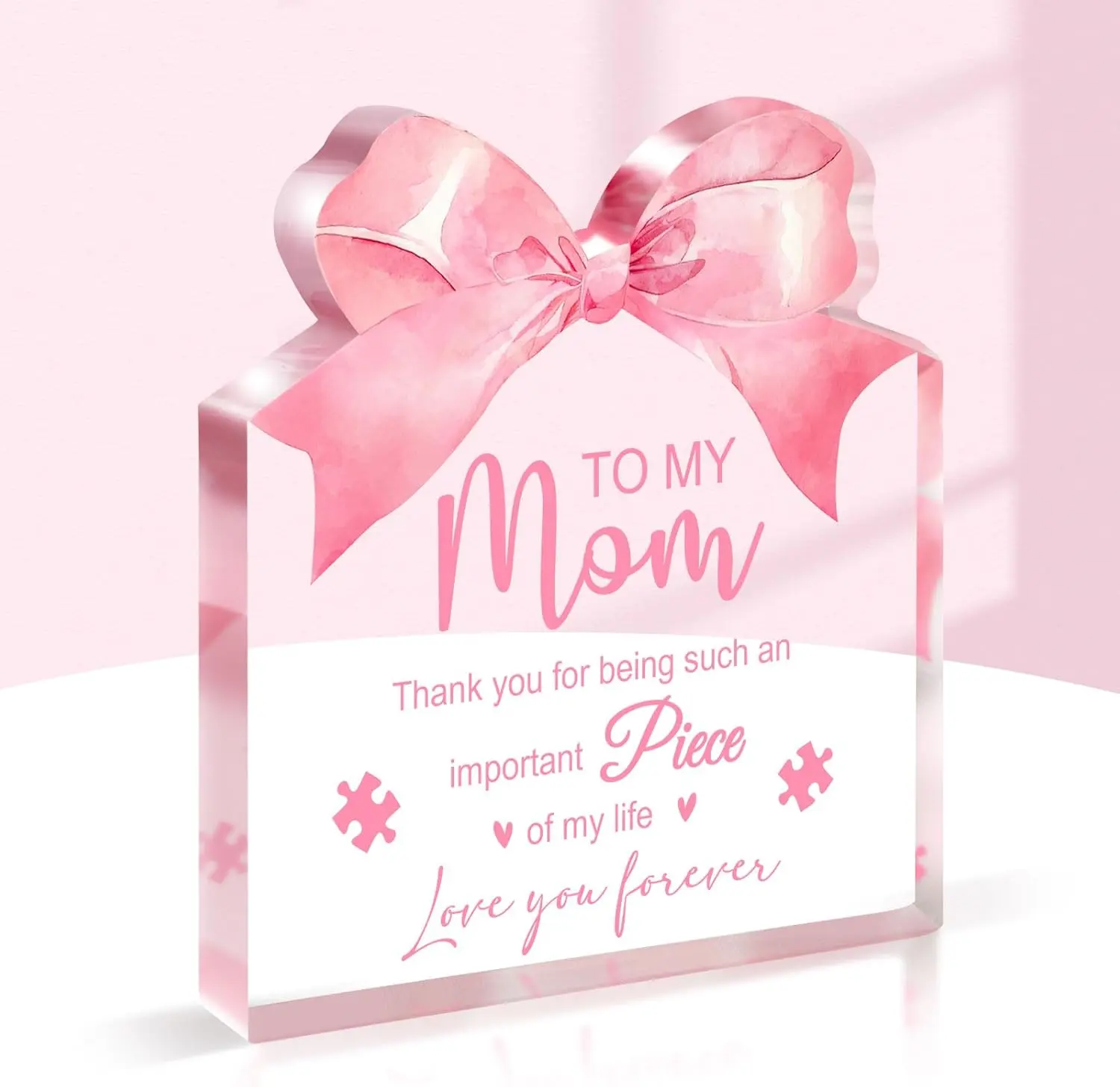 Halloween fall Gift from Daughters Sons, Mom Gifts K9 Crystal Keepsake for Mom' Birthday, Thanksgiving, Christmas.