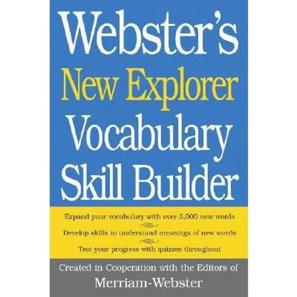 USED Book - Webster's New Explorer Vocabulary Skill Builder by Merriam-Webster (Hardcover) - english