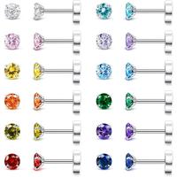 12Pairs, 4MM Birthstone set