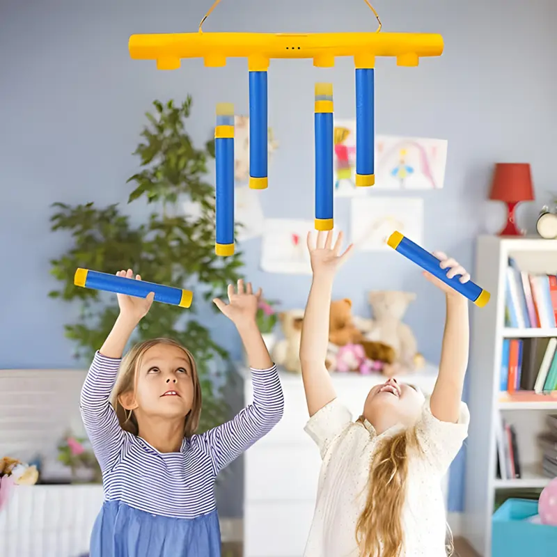 Catching Sticks Game Reaction Training Toy, Hand Eye Coordination Games, Falling Sticks Catching Game Adults, Reflex Challenge Game, 3 Adjustable Speed, for Toddlers Multifunction,Party game