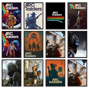 Tactical shooter game ARC Raiders Poster HD Waterproof Art Poster Wall art print art suitable for living room bedroom bar parlor home decor gift fade-Resistant, Non-sticky, vibrant Dly Wall print Artistic Modern Cool Design
