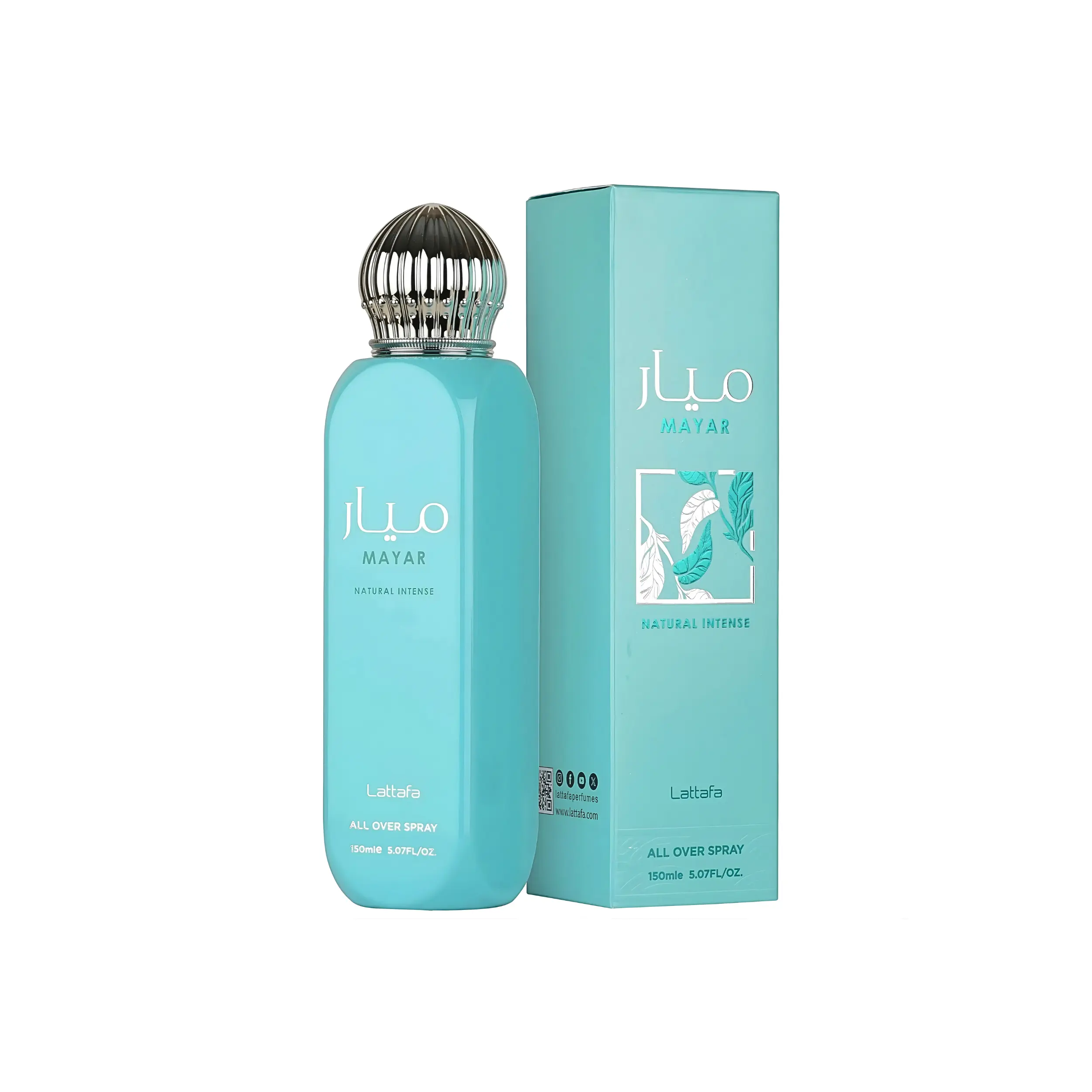 Lattafa Mayar Natural Intense Eau De Parfum, Limited Edition Arabian Vanilla Scents with Jasmine & Fig, All-Over Spray for Adults, 5.07 fl oz, Daily Wear Fragrance, Edp Fragranced Perfume, Single Item, Coconut, Tangerine Lift, Jasmine Blend, Elegant Fragr