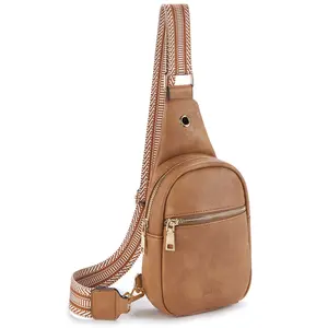 Telena Small Sling Bag for Women Leather Crossbody Fanny Packs Chest Bag for Women Sling Purse Gift #TikTokShopBacktoSchool