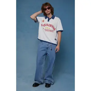 Pacsun Men's Blake Extreme Baggy Jeans Embroidered Medium Blue