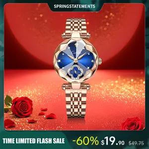 Exquisite ladies' watches four-leaf clover diamond dial, water-resistant and scratch-resistant, adjustable strap, versatile and fashionable design, suitable for any occasion.