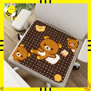 Rilakkuma Cartoon Soft Comfortable Non-Slip Seat For Home/School/Office/Car Kawaii Anime Christmas Gifts For Children And Adult