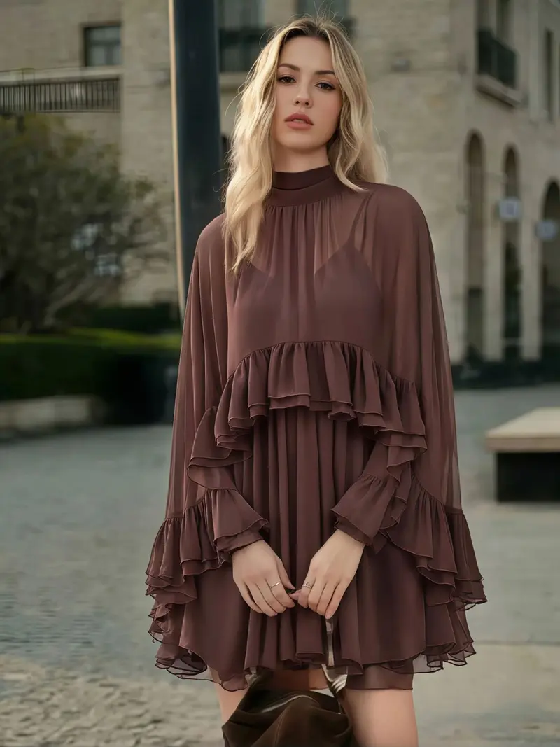 montel rock brown dress - TikTok Shop